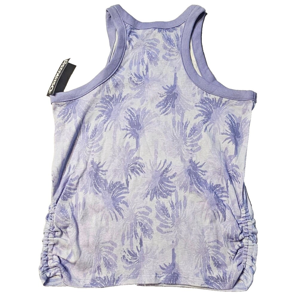 Oshkosh Girls Purple Palm Tree Print Razor Back Tank Top Size 14,Beach,Hawaiian - Picture 5 of 9